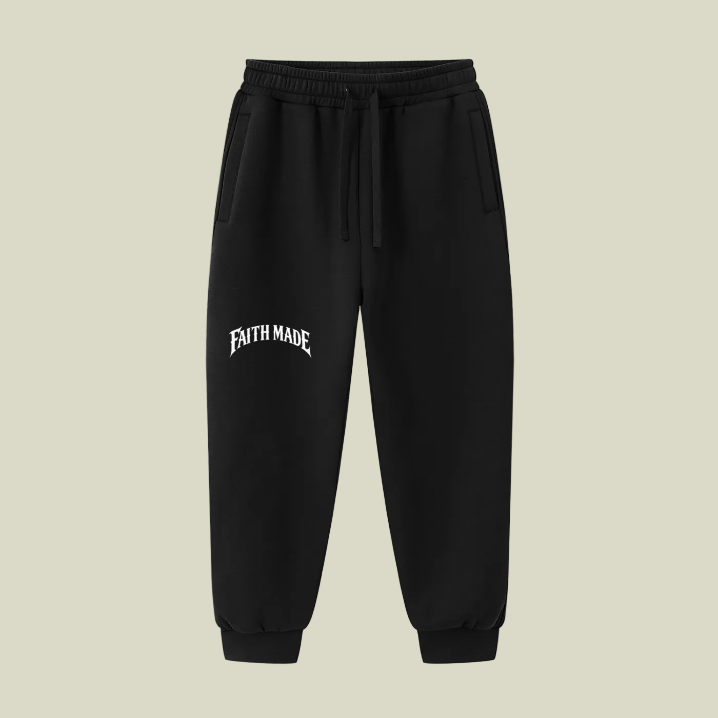 Faith Made Drawstring Jogged Sweatpants