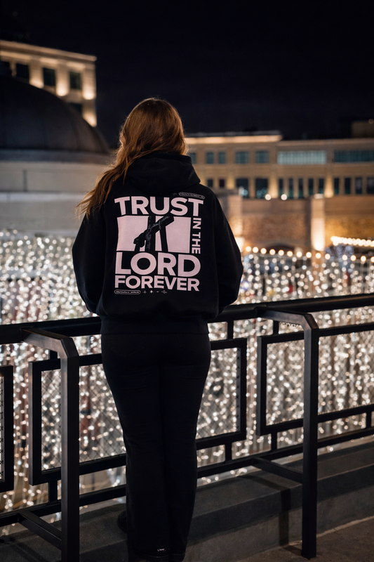 Trust In The Lord Boxy Darted Sleeve Hoodie